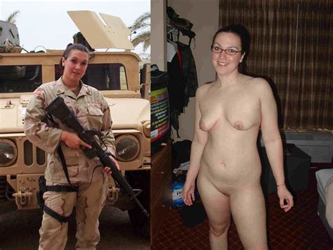 Military Dressed Undressed Shesfreaky