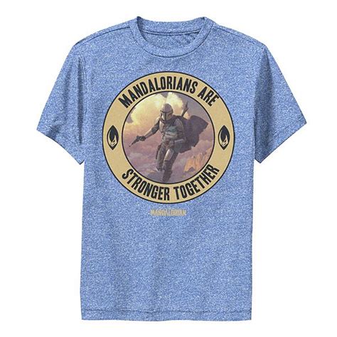 Boys 8 20 Star Wars The Mandalorian Mandalorians Stronger Together Performance Graphic Tee