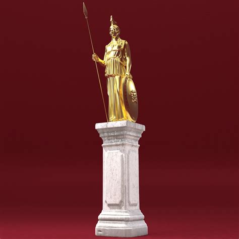 Athena Statue - 3D Model by Pictorer