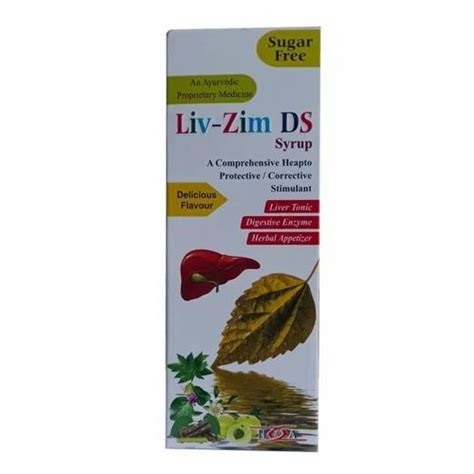 Liv Zim Ds Liver Syrup At Rs Piece Herbal Liver Tonic In Mathura