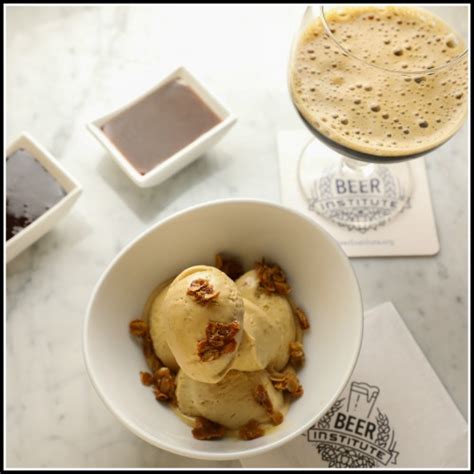 Stout Ice Cream With Toasted Oat And Brown Sugar Beer Institute