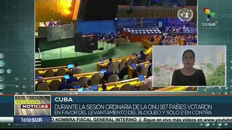 Miguel Díaz Canel Festeja Victoria De Cuba En La Onu Frente El Bloqueo