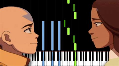 The Avatars Love Avatar The Last Airbender Piano Tutorial Synthesia Youtube