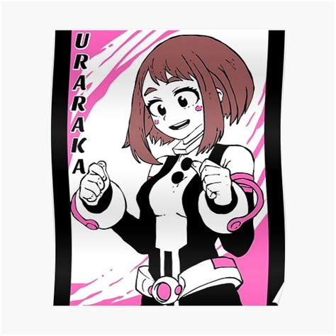 Uraraka Ochako Poster For Sale By Anime44k Redbubble