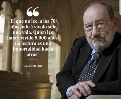 Umberto Eco Lectura Frases de lectura Libros de filosofía