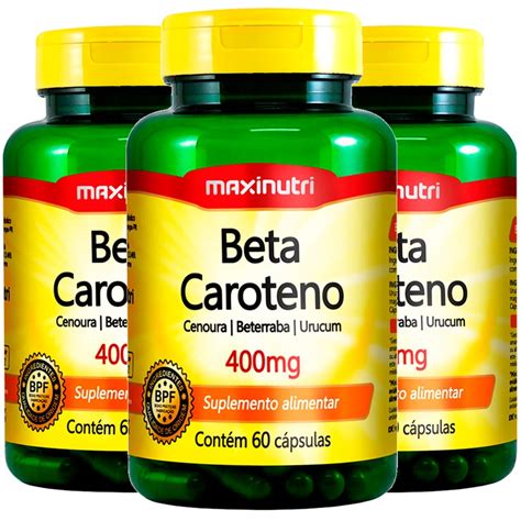 Kit Beta Caroteno C Psulas De Mg Maxinutri Submarino