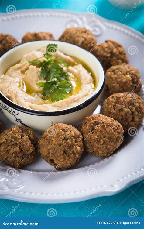 Falafel Fried Chickpea Balls Stock Photo Image Of Levantine Fast