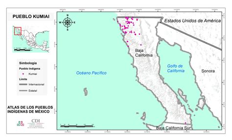 Kumiais Ubicación Atlas De Los Pueblos Indígenas De México Inpi