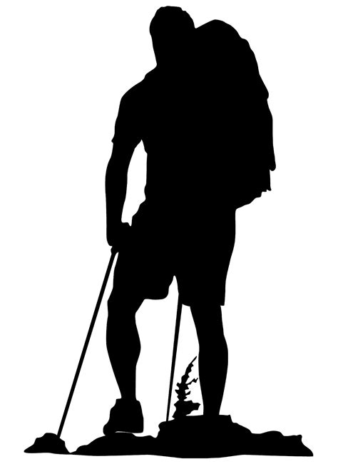 Clip art Hiking Backpacking Vector graphics Silhouette - Silhouette png ...