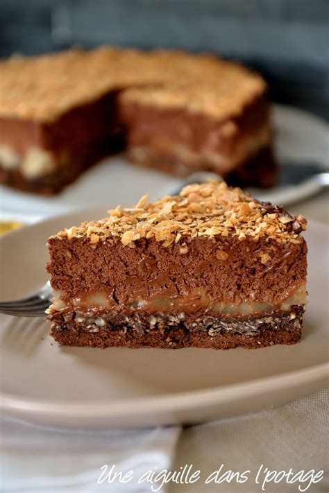 G Teau Crousti Fondant Chocolat Poire Une Aiguille Dans L Potage