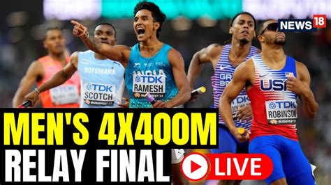 World Athletics Championships 2023 Live News Indian Mens 4x400m