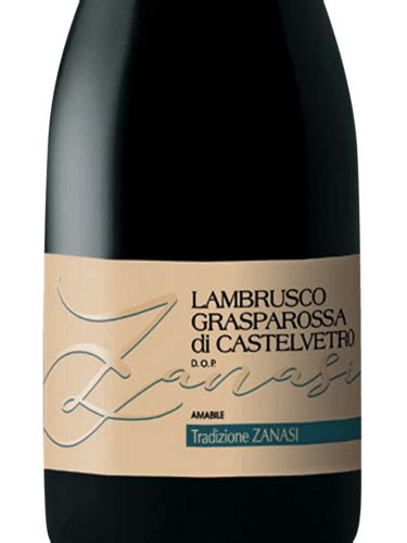 N V Zanasi Lambrusco Grasparossa Di Castelvetro Amabile Vivino Us