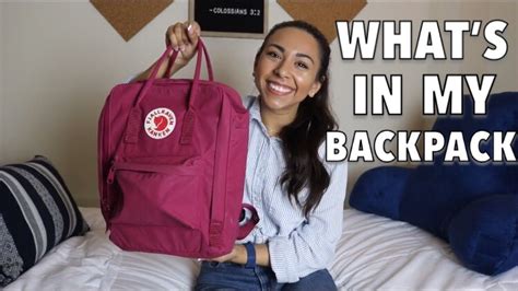 What S In My Backpack Fjallraven Kanken Youtube