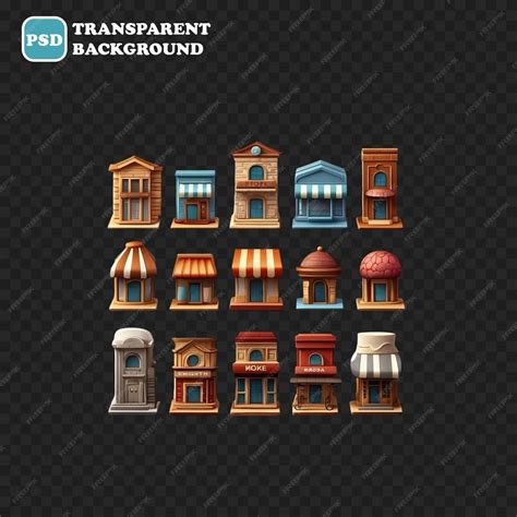 store isolated  render illustration premium ai generated psd