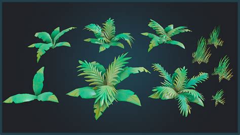 Stylized Plants And Grass In Props Ue Marketplace