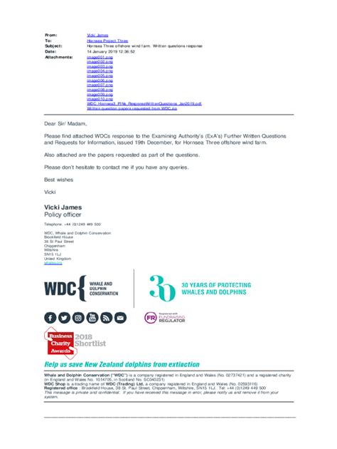 Fillable Online Infrastructure Planninginspectorate Gov Rsted Awarded