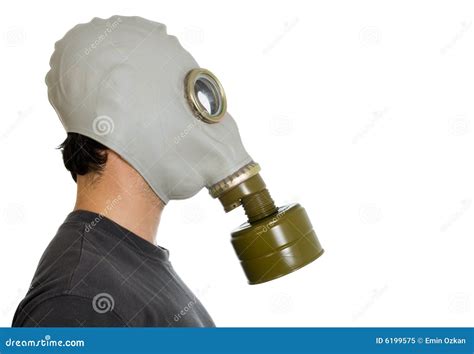 Man In Gas Mask Profile Stock Image Image Of Nuclear 6199575