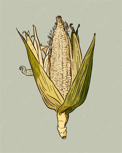 Vintage Corn Illustration