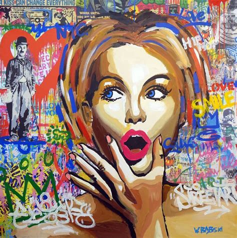 Graffiti Face Painting by Wojciech Bąbski | Saatchi Art