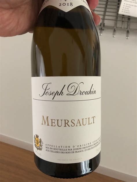 2018 Joseph Drouhin Meursault France Burgundy Côte De Beaune