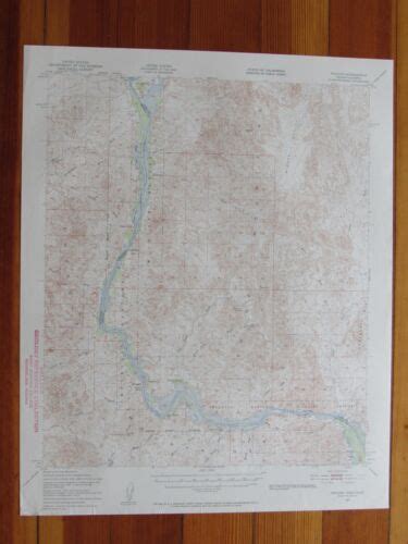 Picacho California Original Vintage Usgs Topo Map Ebay