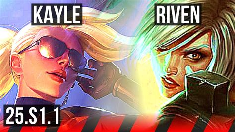 KAYLE Vs RIVEN TOP KR Diamond 25 S1 1 YouTube