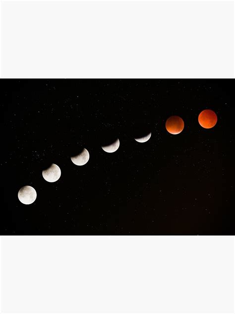 "Moon turning red during a lunar eclipse" Art Print for Sale by ...