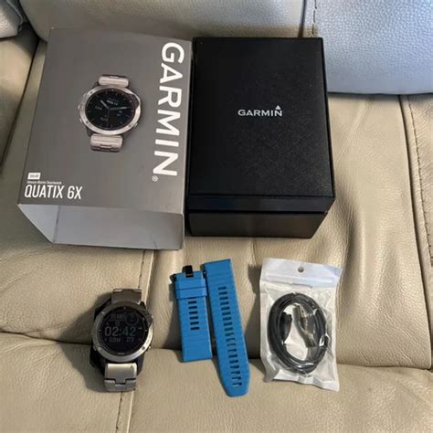 Brand New Garmin Quatix X Solar Gps Watch Garmin Titanium Band Usa