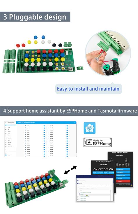 Kincony Kc868 Ak Esp32 Programmable Keyboard New Switch Terminal Board