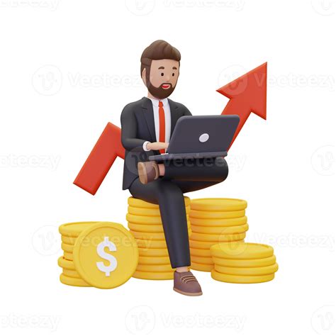 3d Successful Investor With Profit 10872478 Png