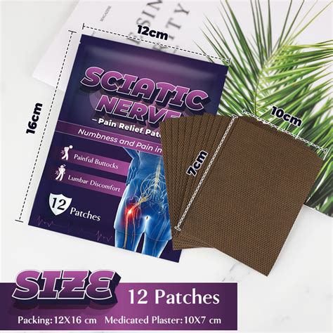 Sumifun Pcs Sciatic Nerve Pain Plaster Piriformis Syndrome Muscle