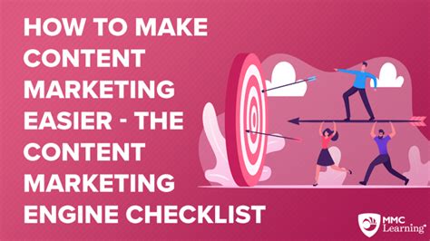 How To Make Content Marketing Easier The Content Marketing Engine Checklist Mmc Learning