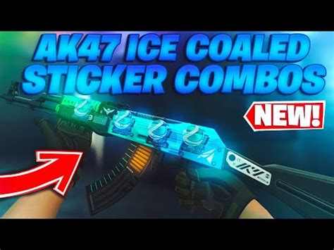 AK47 ICE COALED STICKER COMBOS CS GO YouTube