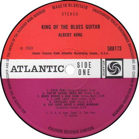 Buy Albert King : King Of The Blues Guitar (LP, Comp) online for the lowest price at Strummer ...