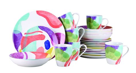 Ripley Set Vajilla Ripley Home Bloom Porcelana Piezas