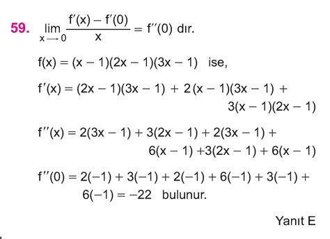 1 TÜREV ALMA KURALLARI arşivleri Cep Test Çözümleri