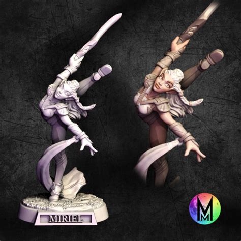 3d Printable Female Fighter Miriel The Female Fighter Bladedancer