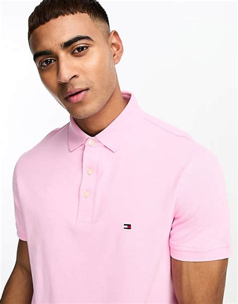 Tommy Hilfiger 1985 Slim Fit Polo Top In Pink Asos