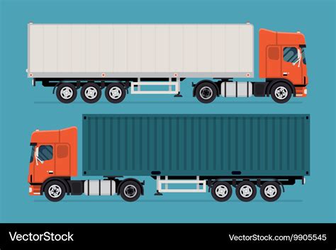 Trailer Truck Icon Royalty Free Vector Image Vectorstock