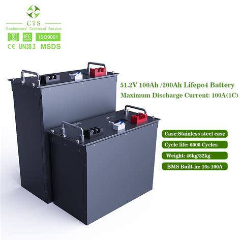 Ess UPS Inverter Rack Cabinet 48V 100ah 1000ah LiFePO4 Battery 50 Kwh