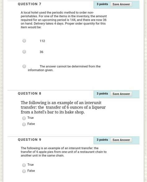 Solved Question 1 3 Points Save Answer When Ordering