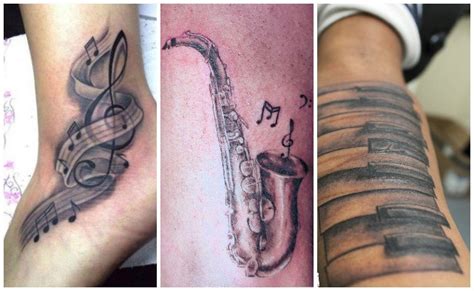 Tatuajes Notas Musicales En El Cuello