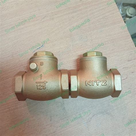 Jual Swing Check Valve 1 Kuningan Kitz Klep Tabok Kitz 1 Inch