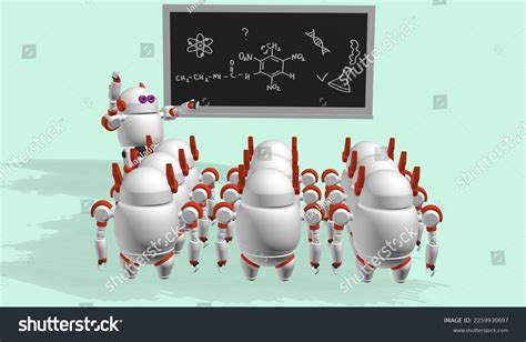 Robot Artificial Intelligence Ai System Learning Stock Illustration ...