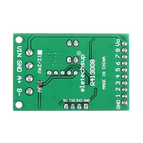 10 Uds 8 Canales Dc 5v Rs485 Modbus Rtu Módulo De Control Uart Placa De