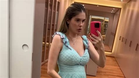 Quantos Meses B Rbara Evans Se Surpreende Tamanho Da Barriga De