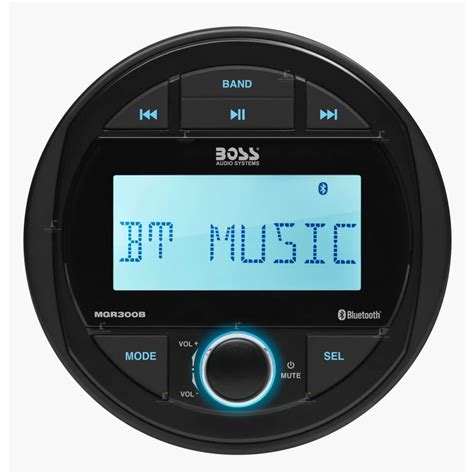 Aparelho De Som Boss Marine USB Bluetooth MP3 AUX MGR300B