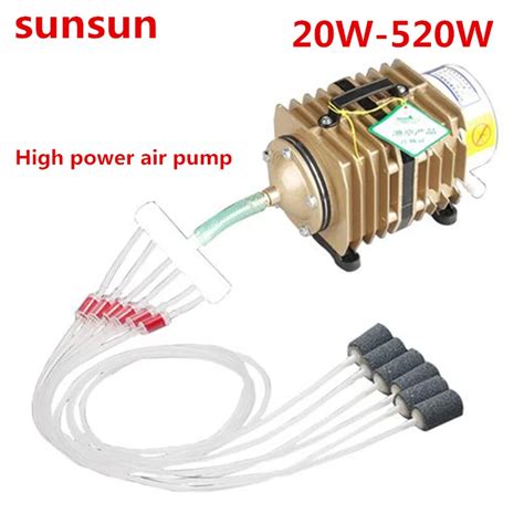 SUNSUN ACO 001 ACO 002 20W 520W Electromagnetic Air Compressor Portable