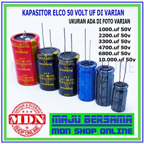 Jual Kapasitor Elco 1000uf 2200uf 3300uf 4700uf 6800uf 10 000uf 50v 2