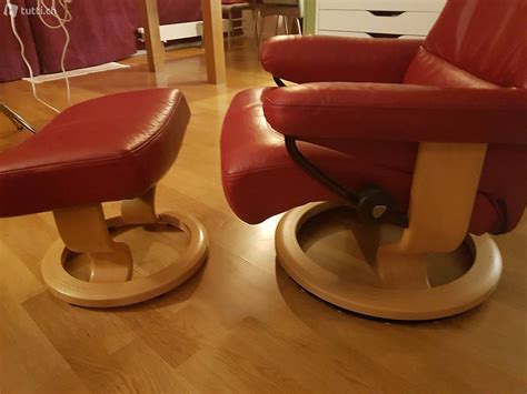 Verkaufe Stressless Sessel Mit Hocker Rot Im Kanton Bern Tutti Ch